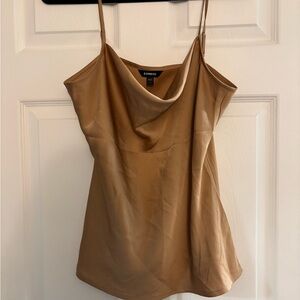 Express Camel Cowl Neck Camisole
